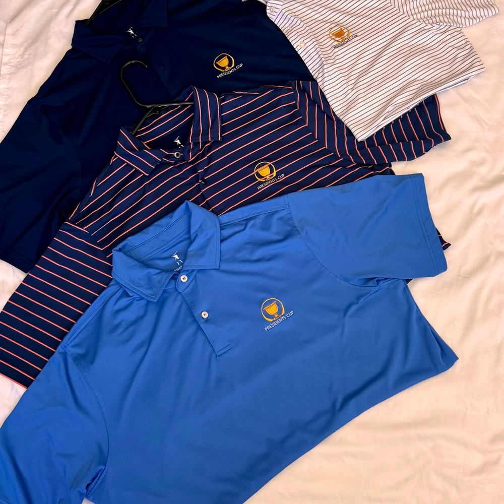 Fairway & Greene Blue and Striped Polo Collection
